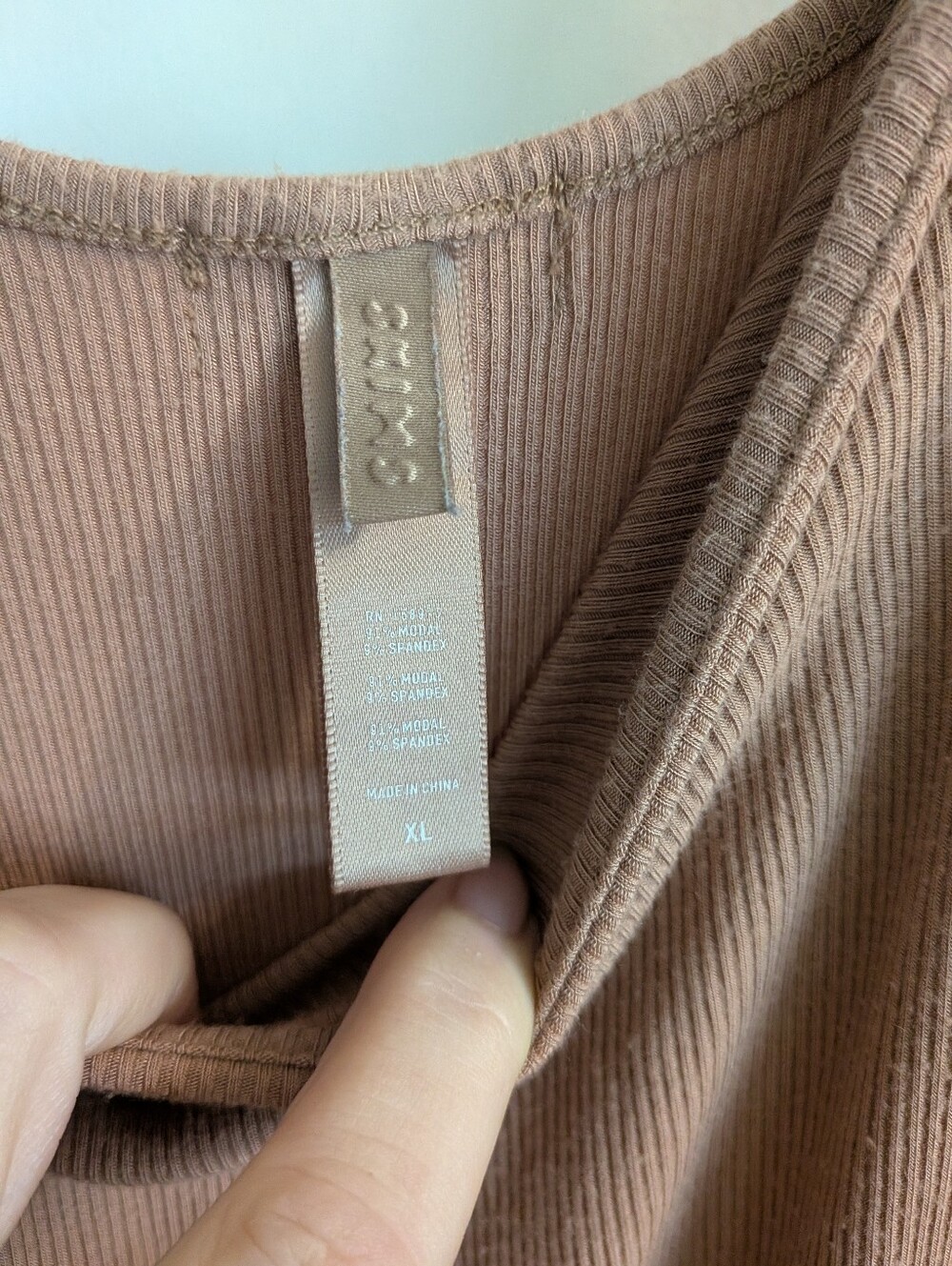 Skims Scoop Neck Slip Maxi Dress in Blush Taupe - Picture 4 of 5